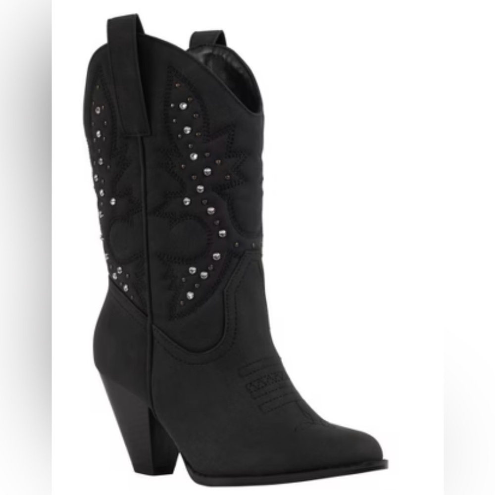 New GC Shoes Women's Beth Studded Western Ankle Boots size 10
